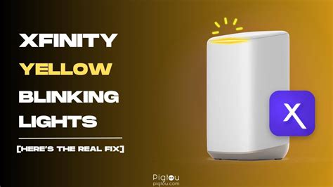 xfinity yellow light|xfinity blinking yellow light.